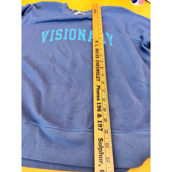 Spiritual Gangster Visionary Forever Crew Pullover Sweatshirt Pacific Blue M NWT - Picture 8 of 9